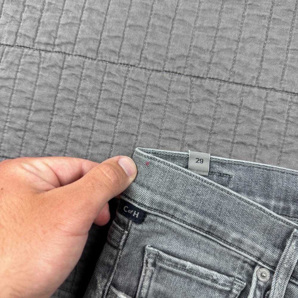 Citizens of Humanity Harlow Ankle High Rise Slim Jeans Grey Women 29 Denim - Picture 3 of 15